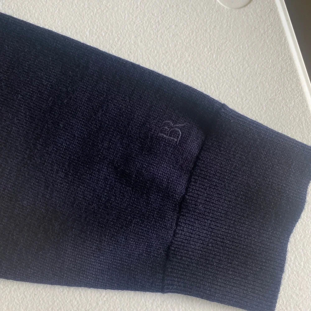 Banana Republic Merino Wool Sweater Navy Crew Neck Knit Size‎ L